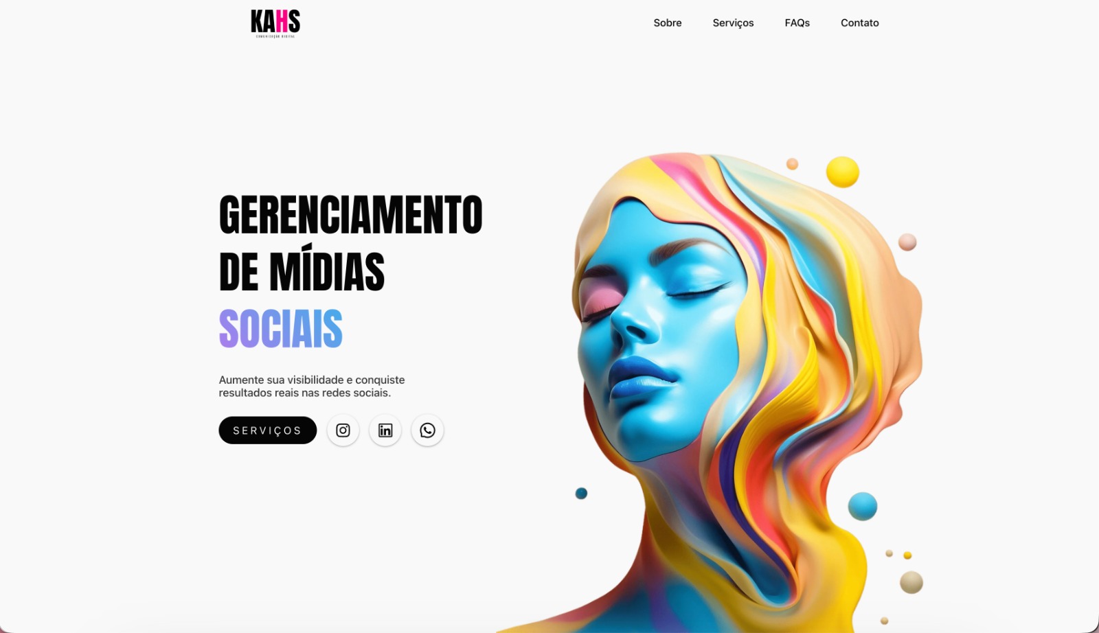 Site criado para KAHS